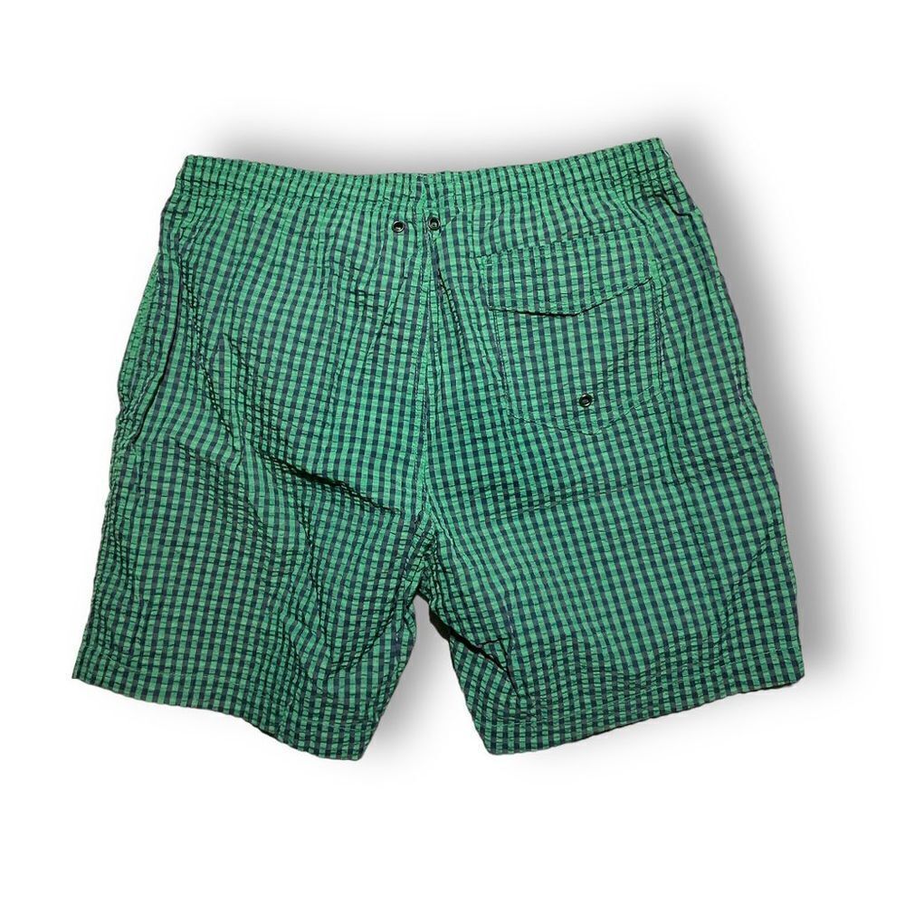 🌊‎ Trunks Surf & Swim Co. Men’s Swim Shorts L ✅ Green Checkered Drawstring Fit - Picture 3 of 4